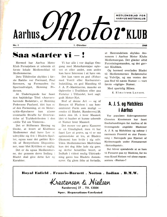 Klubblad okt.49-1